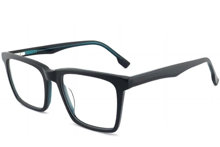 Gafas rectangulares de acetato verde #BS2012-0363