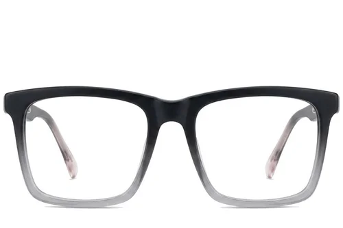 Lunettes rectangulaires en acétate gris #BS2012-0364