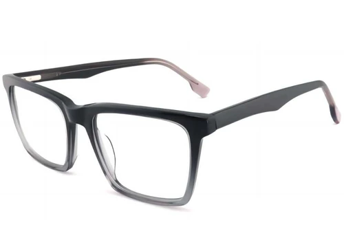 Rectangular Grey Acetate Glasses #BS2012-0364
