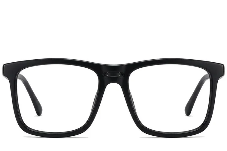Rectangular Black Acetate Glasses #BS2012-0365