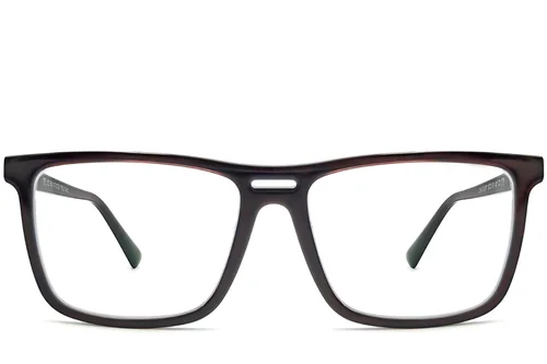 Lunettes rectangulaires en acétate gris #BS2012-0366