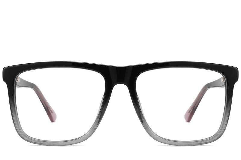 Rectangular Grey Acetate Glasses #BS2012-0368