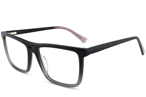Rectangular Grey Acetate Glasses #BS2012-0368