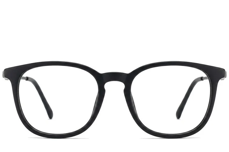 Oval Black Acetate Glasses #BS2012-0370