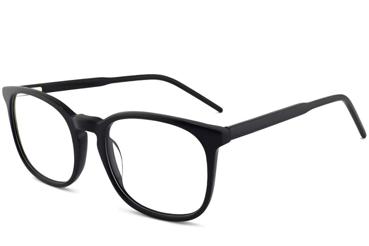 Gafas ovaladas de acetato negro #BS2012-0370