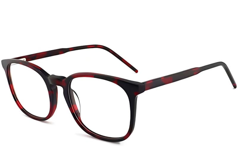 Oval Tortoiseshell Acetate Glasses #BS2012-0371