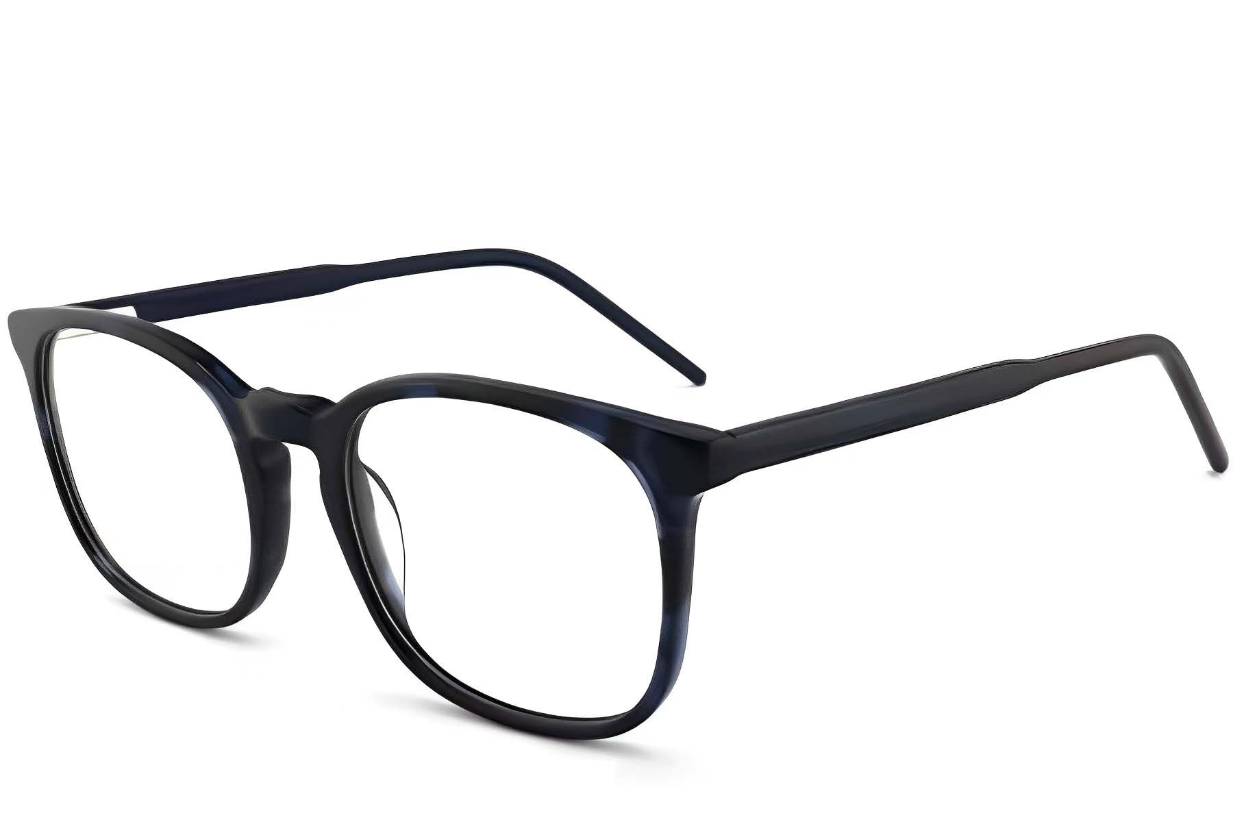 Oval Blue Acetate Glasses #BS2012-0372
