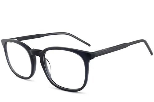 Lunettes ovales en acétate gris #BS2012-0373