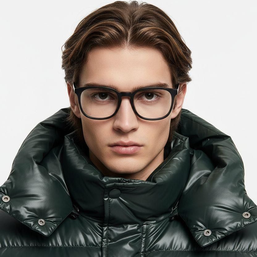 Oval Grey Acetate Glasses #BS2012-0373