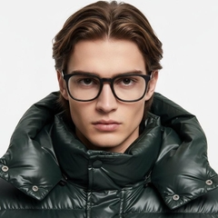 Oval Grey Acetate Glasses #BS2012-0373