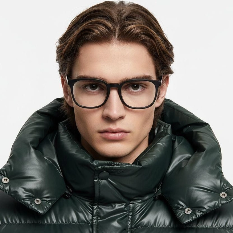 Oval Grey Acetate Glasses #BS2012-0373
