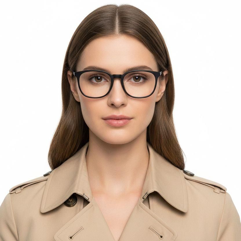 Gafas ovaladas de acetato gris #BS2012-0373