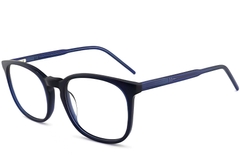 Oval Blue Acetate Glasses #BS2012-0374