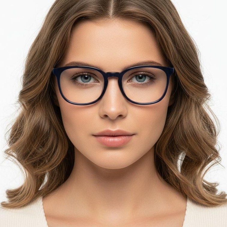 Bicchieri ovali in acetato blu #BS2012-0374