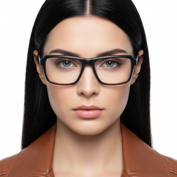 Gafas rectangulares de acetato azul #BS2012-0377