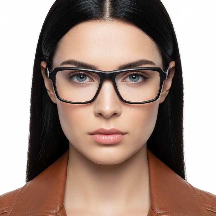 Rectangular Blue Acetate Glasses #BS2012-0377