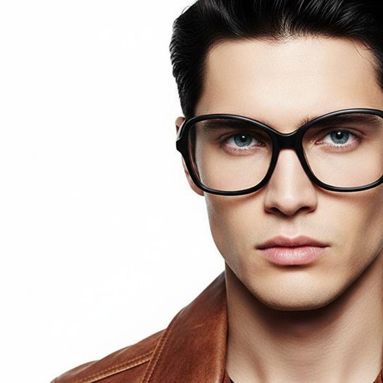 Lunettes papillon en acétate noir #BS2012-0380