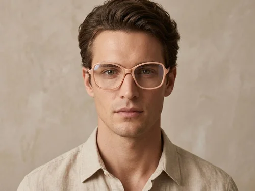 Lunettes papillon en acétate crème #BS2012-0381
