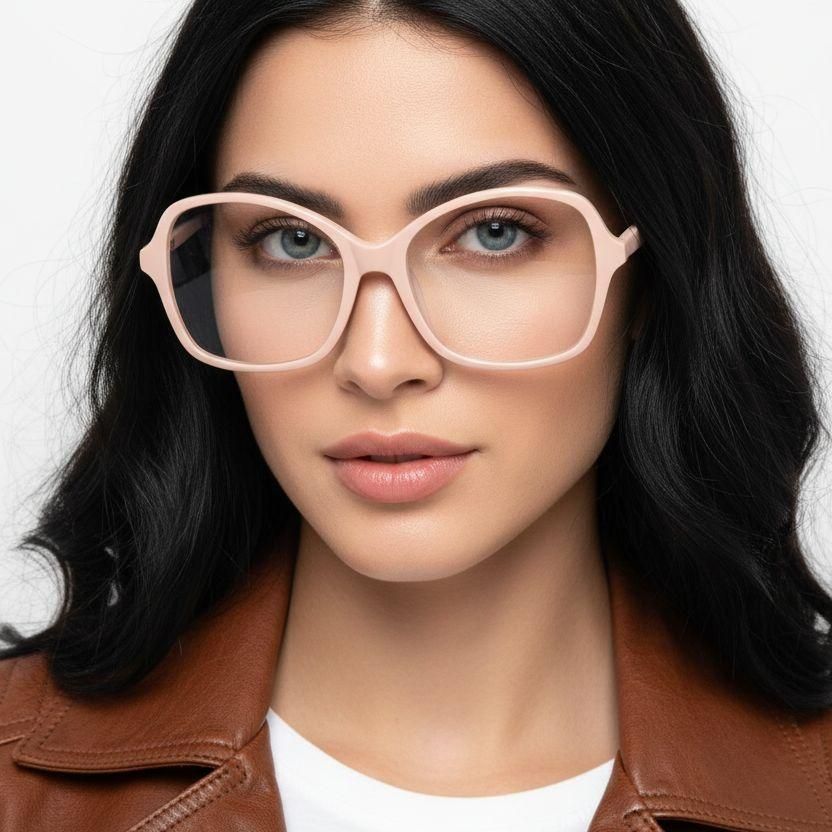 Butterfly Cream Acetate Glasses #BS2012-0381