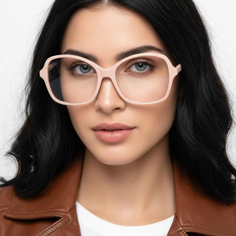 Butterfly Cream Acetate Glasses #BS2012-0381