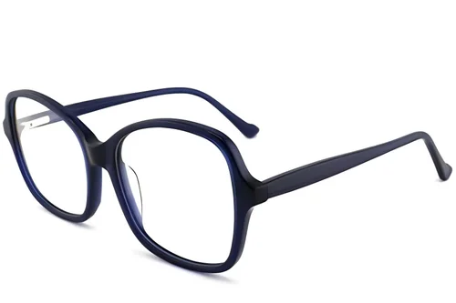 Lunettes papillon en acétate bleu #BS2012-0383