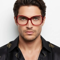 Gafas de acetato con diseño de mariposa roja #BS2012-0384