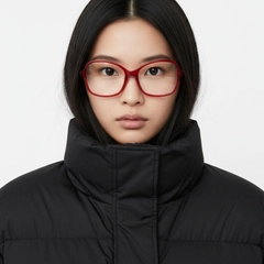 Gafas de acetato con diseño de mariposa roja #BS2012-0384