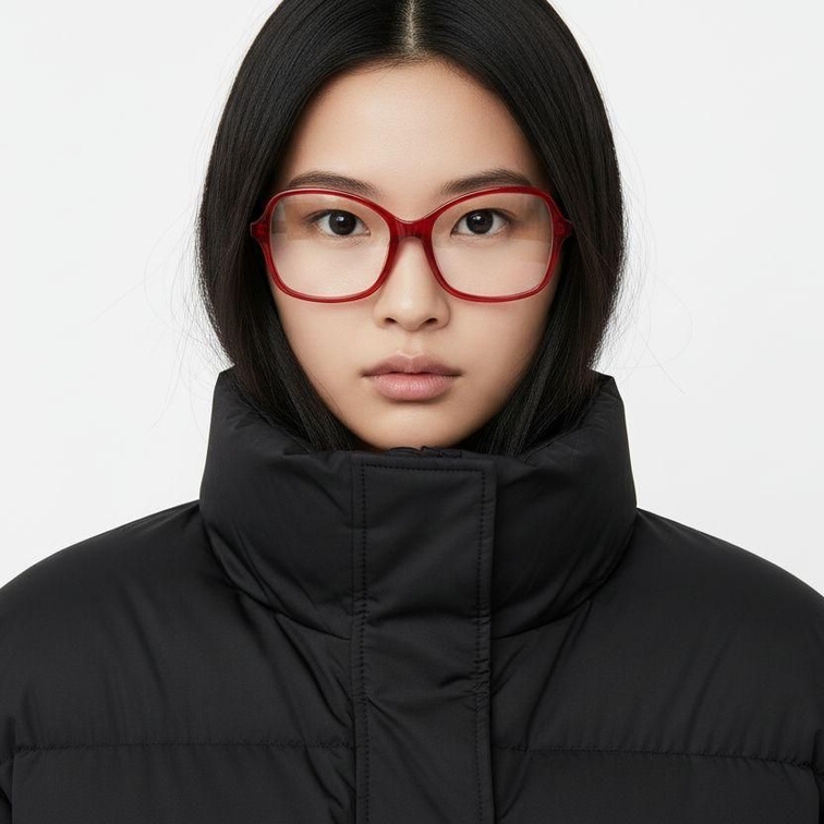 Butterfly Red Acetate Glasses #BS2012-0384