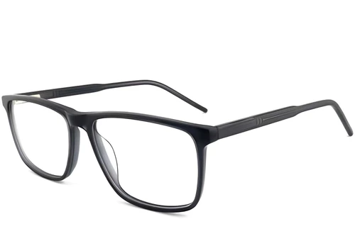 Rectangular Grey Acetate Glasses #BS2012-0386