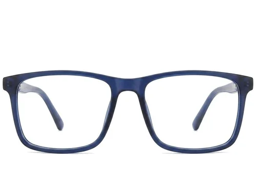 Verres rectangulaires en acétate bleu n° BS2012-0387