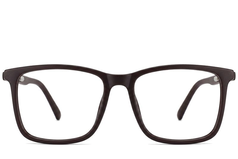 Bicchieri rettangolari in acetato marrone #BS2012-0388