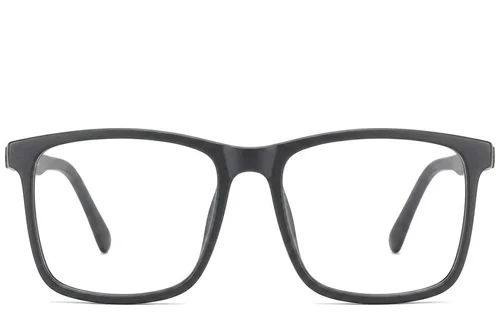 Lunettes rectangulaires en acétate gris #BS2012-0389
