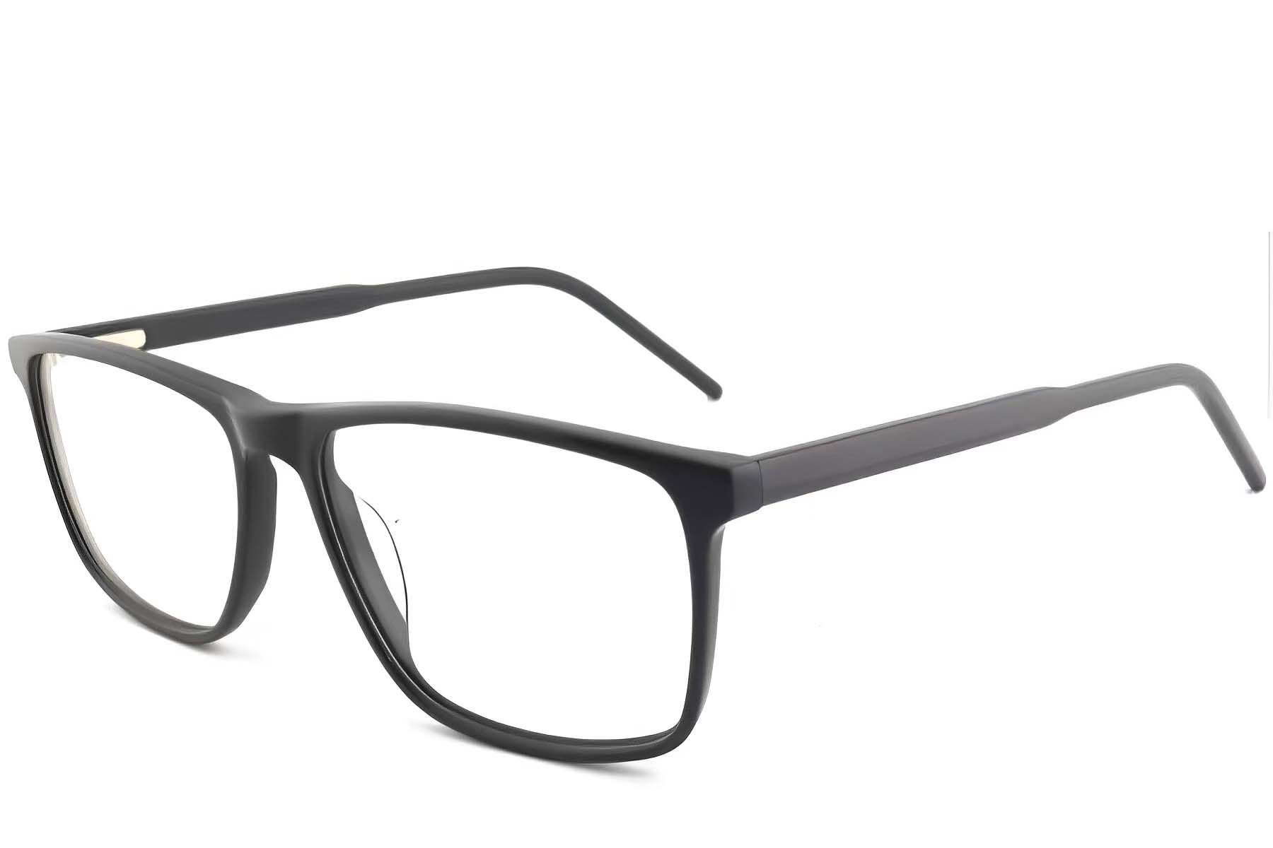 Lunettes rectangulaires en acétate gris #BS2012-0389