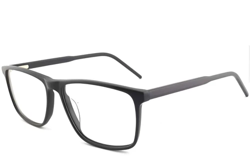 Rectangular Grey Acetate Glasses #BS2012-0389