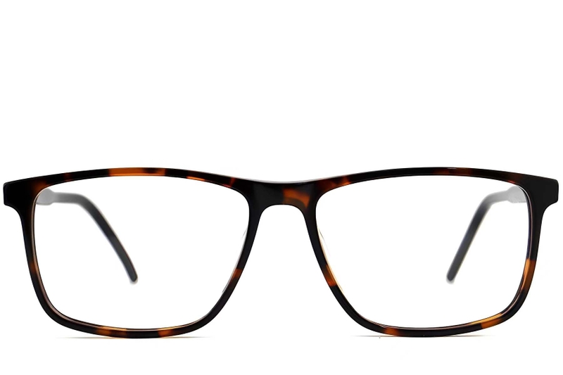 Rectangular Tortoiseshell Acetate Glasses #BS2012-0390