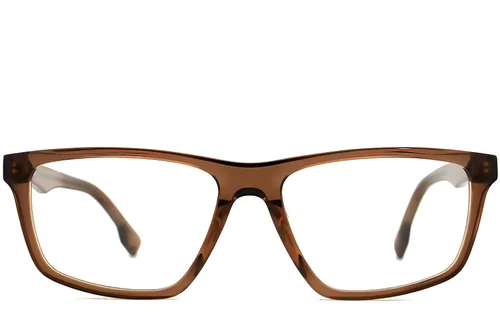 Lunettes rectangulaires en acétate marron #BS2012-0392