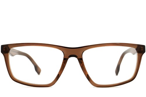 Rectangular Brown Acetate Glasses #BS2012-0392