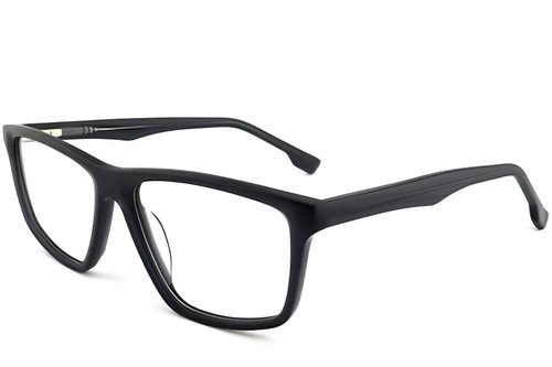 Lunettes rectangulaires en acétate gris #BS2012-0393