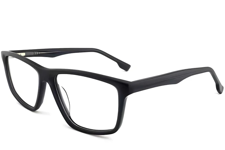Rechteckige graue Acetatbrille #BS2012-0393