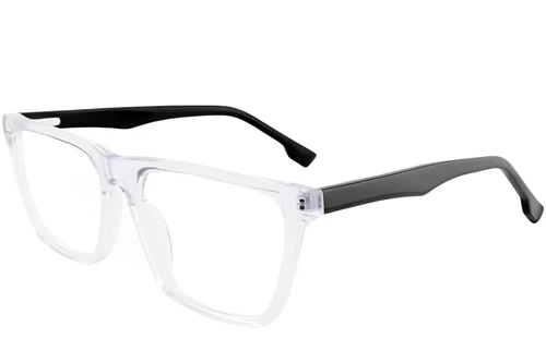 Rectangular Transparent Acetate Glasses #BS2012-0404