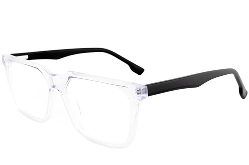 Rectangular Transparent Acetate Glasses #BS2012-0409