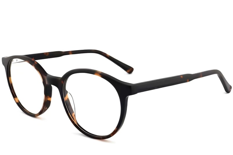Oval Tortoiseshell Acetate Glasses #BS2012-0415
