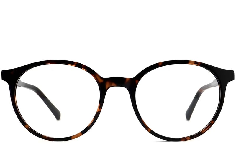 Oval Tortoiseshell Acetate Glasses #BS2012-0415