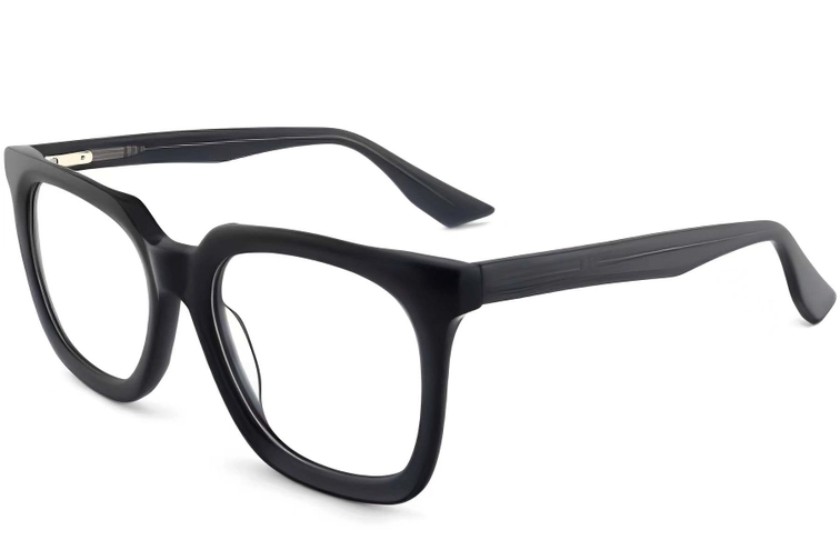 Rectangular Grey Acetate Glasses #BS2012-0419