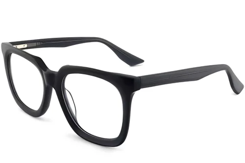 Lunettes rectangulaires en acétate gris #BS2012-0419