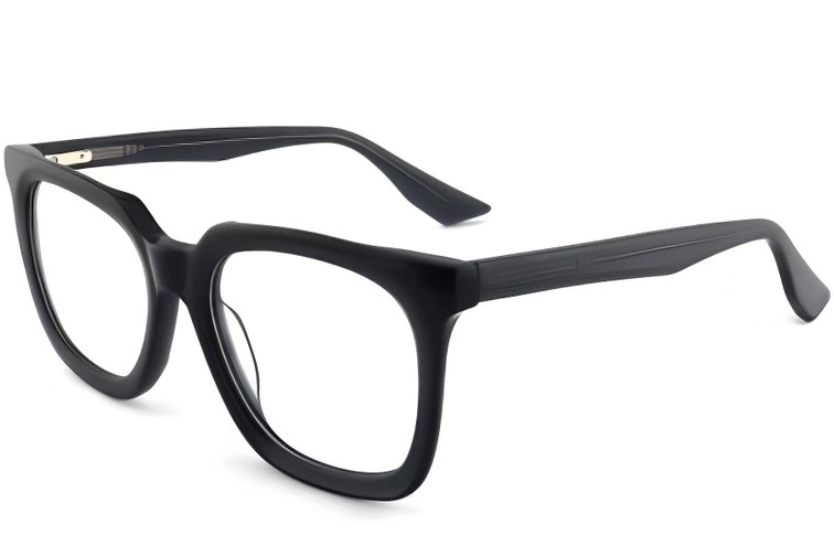 Lunettes rectangulaires en acétate gris #BS2012-0419
