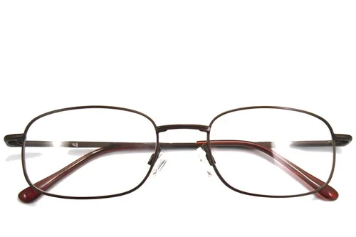 Verres rectangulaires en métal marron #BS2012-0422