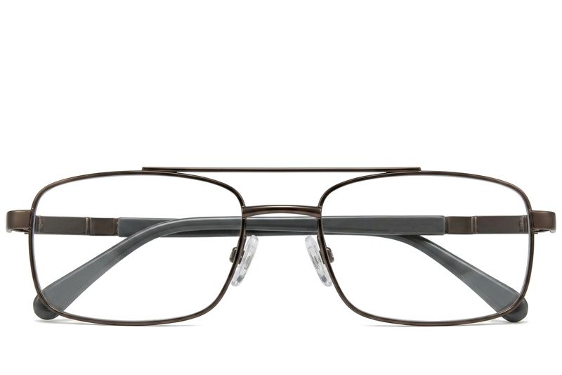 Aviator Brown Metal Glasses #BS2012-0424