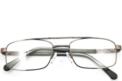Aviator Brown Metal Glasses #BS2012-0424