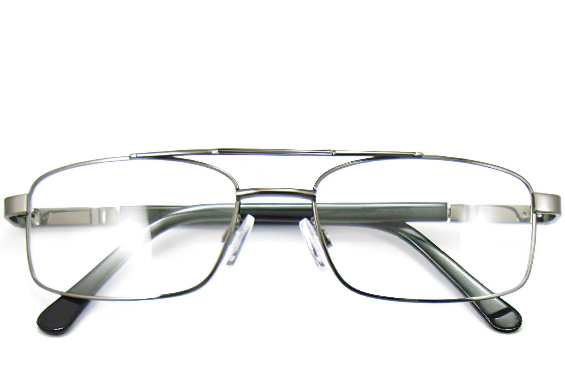 Lunettes aviateur en métal gris #BS2012-0425